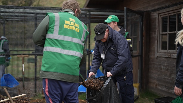Community group the Wildlife Wombles clearing out an enclosure IMAGE: Unknown 2024